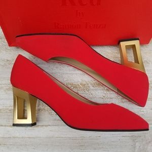 Ramon Tenza Vintage Designer Shoe Pumps SZ 8 M